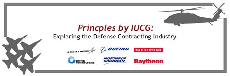 Principles By Iucg Exploring The Defense Contract Industry Isenberg