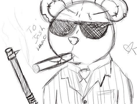 Gangsta bears with pistols vector illustrations. Gangster bear O_o by chocolatechipkayla on DeviantArt