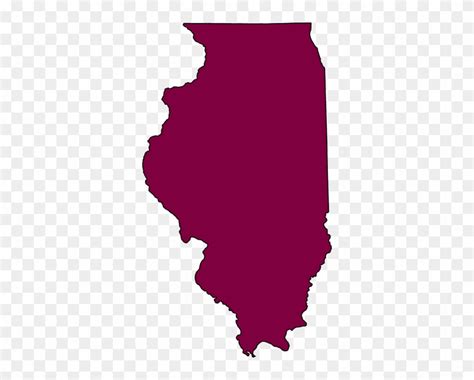 Illinois Map Clipart State Of Illinois Shape Clipart Transparent