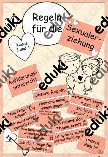 regeln für die sexualerziehung unterrichtsmaterial in den fächern fachübergreifendes