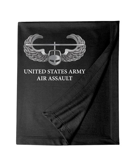 Us Army Air Assault Badge Embroidered Dryblend Stadium Blanket