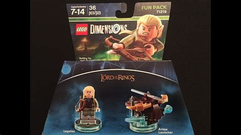 Lord Of The Rings Legolas Fun Pack Lego Dimensions Unboxing And Building