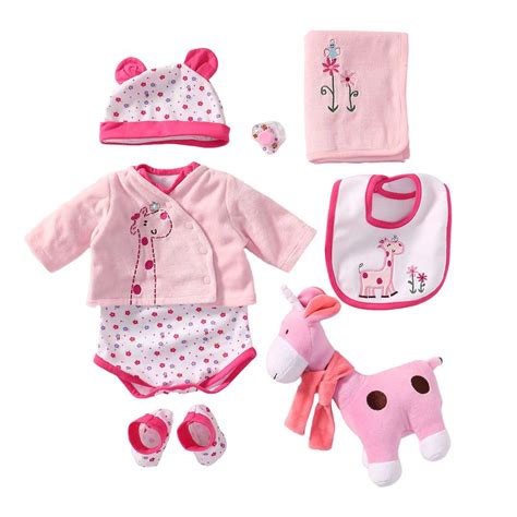 Reborn Baby Doll Outfits Girl Accessories For 20 22 Pink Giraffe Pa
