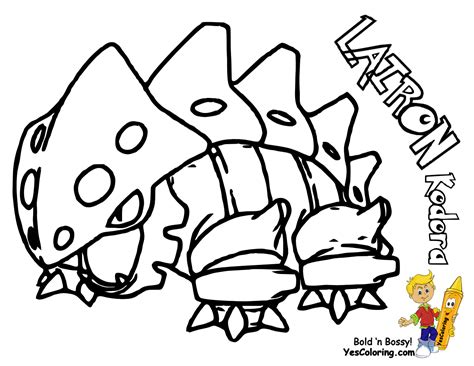 To print the coloring page: Knockout Pokemon Coloring Pictures | Ruby | Slaking 289 ...