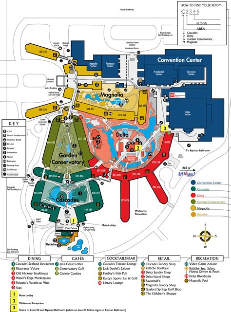 Gaylord Opryland Hotel Map App Pinpoint Exact Location Resort Guide