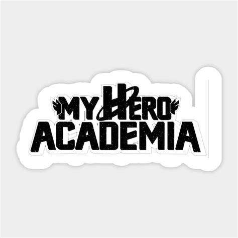 My Hero Academia Logo Vintage Print My Hero Academia