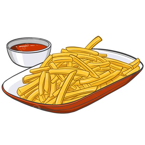 Kentang Goreng Vektor Kentang Goreng Clipart Kentang Goreng Makanan