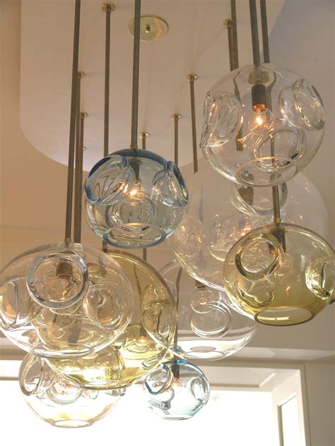 Super Cool Lighting For The Dining Room Blown Glass Chandelier Modern