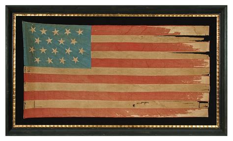 Jeff Bridgman Antique Flags And Painted Furniture 18 Star 11 Stripe