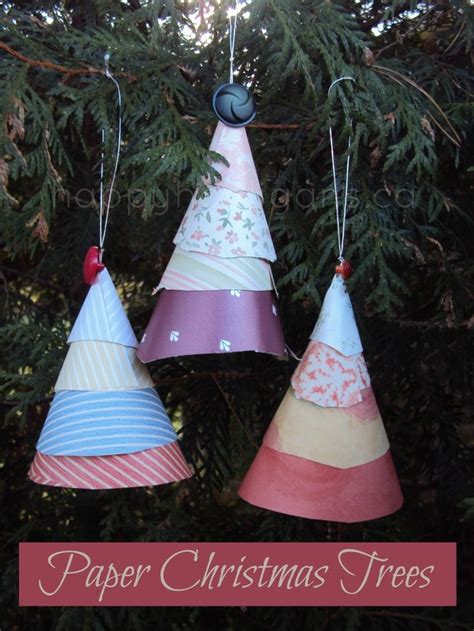 Layered Paper Cone Christmas Craft For Kids