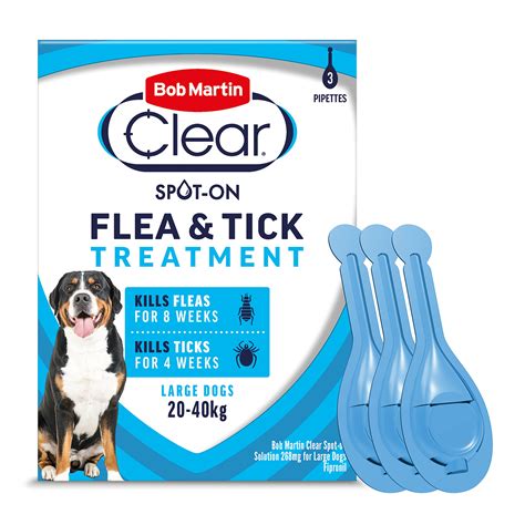 Bob Martin Clear Spot On Flea Treatment For Large Dogs 20 40kg