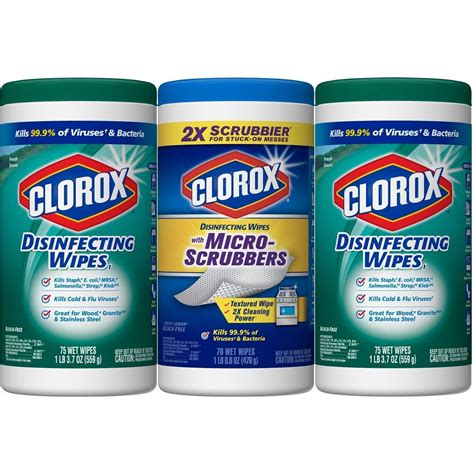 Lemon scent (75 ct.) clorox®. Clorox Disinfecting Wipes- $10.08 Shipped for 3 BIG ...