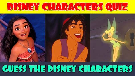 Guess The Disney Character Quiz Part 2 Youtube