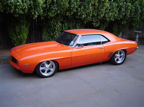 Awesome Orange Pro Touring 69 Camaro Ss