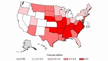 Statistics and Epidemiology | Rocky Mountain Spotted Fever (RMSF) | CDC