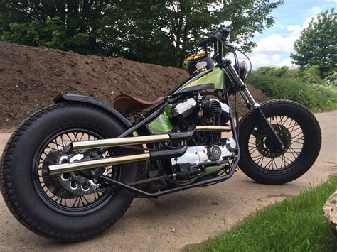 Sportster frames are different, i know, i've considered to change the sportster original frame to get that look, with a gap bellow the seat. Harley Davidson Sportster 1200 Bobber / Chopper | Harley ...