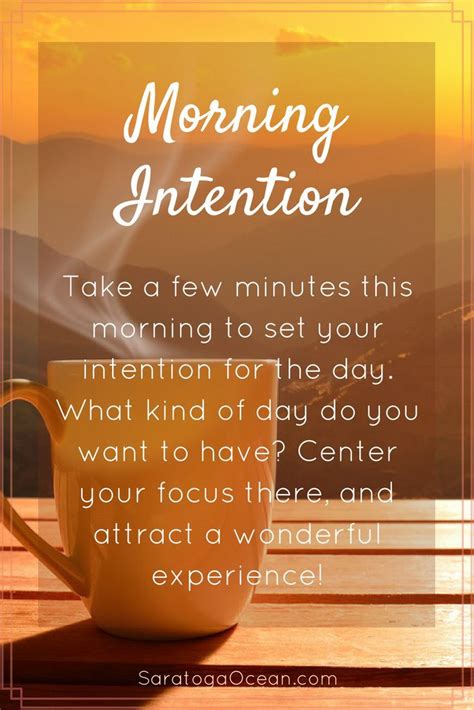Morning Intention Morning Affirmations Affirmation Quotes Good
