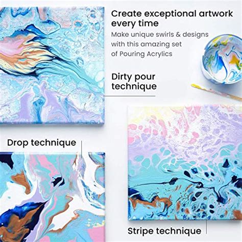 Arteza Acrylic Pouring Paint Set And Iridescent Acrylic Paint Pricepulse