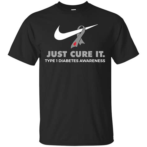 Just Cure It Shirt Type 1 Diabetes Awareness Type1diabetes Diabetes
