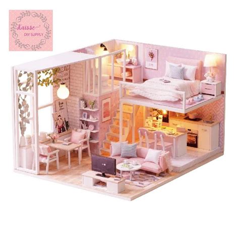 Diy Miniature Dollhouse Kit Diy Dollhouse Craft Kit Etsy In 2021