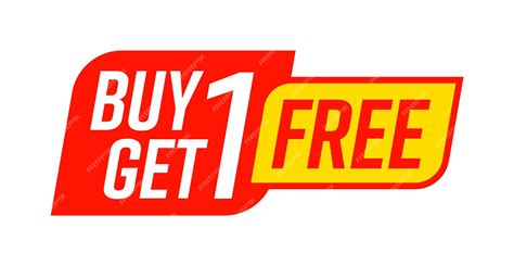 Premium Vector Buy One Get One Free Bogo Template Promo Shop Sign