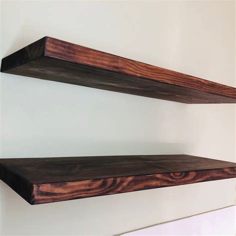 Extra Deep Floating Shelf Wall Shelf Made From Solid Wood Etsy
