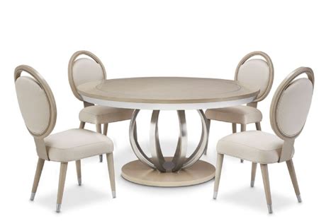 Round Dining Table Eclipse Collection By Michael Amini And Kathy Ireland
