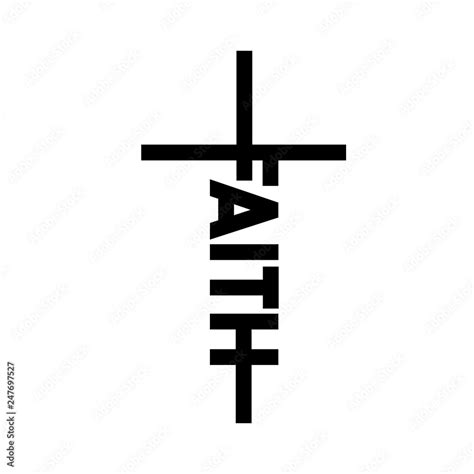 Faith Cross Logo Stock Vector Adobe Stock