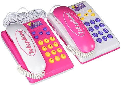 Fashion Angel Twin Telephones Wired Intercom Childrens Kids Toy