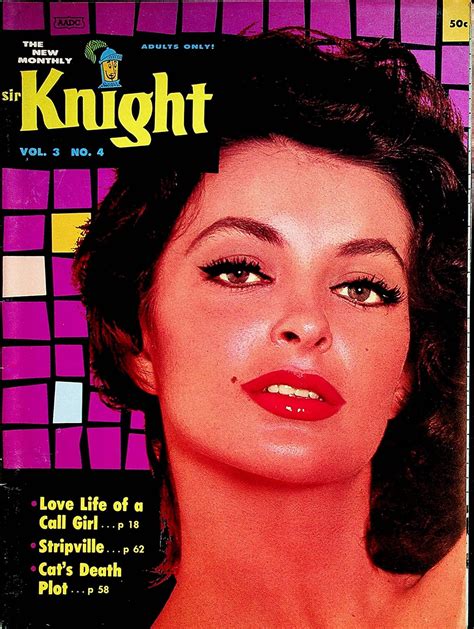 sir knight men s magazine cover girl leona gage vol 3 4 1962 beau books