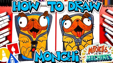 Bluebirds are so beautiful and sweet. How To Draw Monchi From The Mitchells Vs The Machines