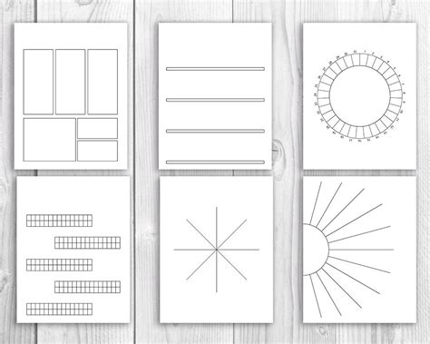 20 Bullet Journal Template Printables The Digital Download Shop