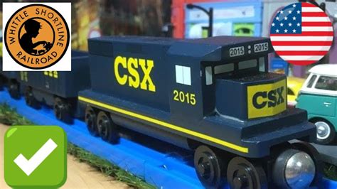Csx Transportation Whittle Shortline Railroad Wooden Toy Trains With Rmz City Diorama 03953