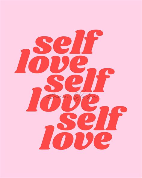 Selflove Digital Download Preppy Wall Art Poster Print Etsy