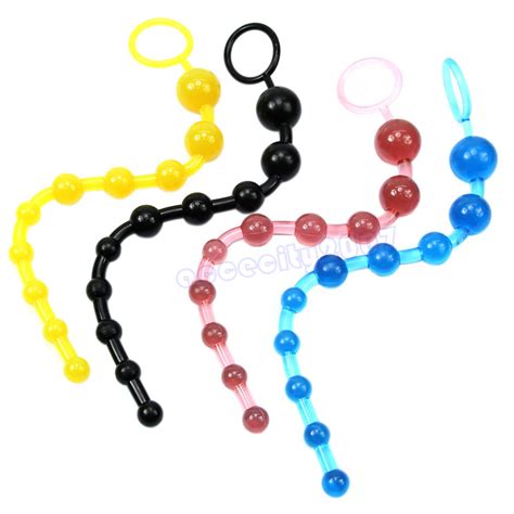 Novelties Sexy Vagina Beads Chain Orgasm Pull Ring Plug Play Ball Jelly Anal Toy Ebay