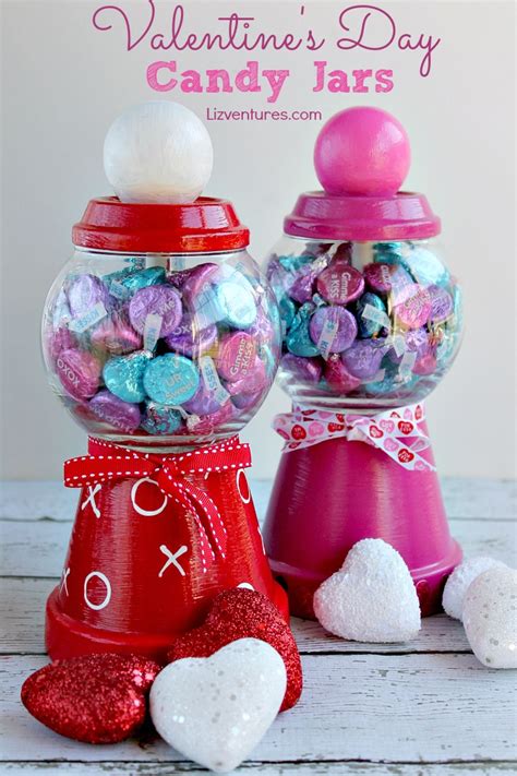 Diy Valentines Day Candy Jars Eat Move Make