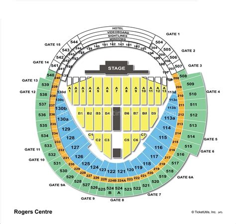 Rogers Centre Toronto On Seating Chart View