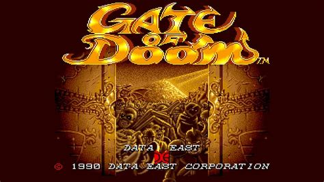 Gate Of Doom Dark Seal 1990 Arcade Longplay Youtube