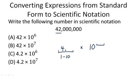 Converting Between Standard Form And Scientific Notation Example 1