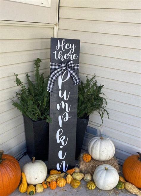 Fall Welcome Sign Wood Welcome Sign Front Porch Fall Decor Etsy