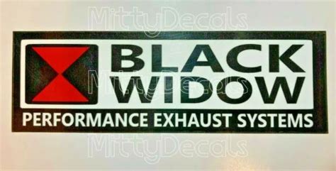 Fits Black Widow Exhaust Decal Emblem Sticker £699 Picclick Uk