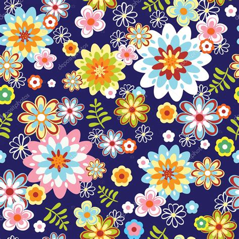 Cute Abstract Seamless Floral Pattern — Stock Vector © Colorvalley 9203882