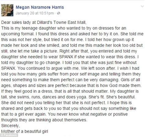 Entry 6 Mom Stands Up For Her Daughter After Saleslady Says She Needs To Wear Spanx