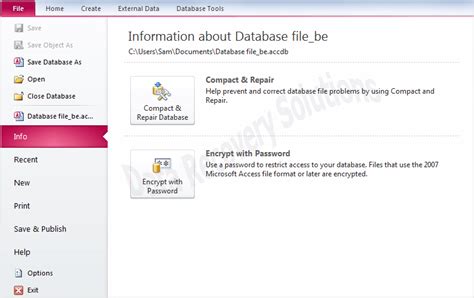 How To Repair A Database In Access Aimsnow7