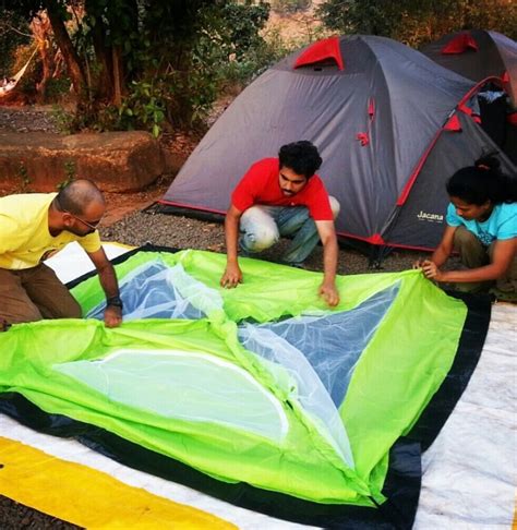 5 Tips To Pitch A Tent Big Red Tent Campgrounds Mumbai And Pune