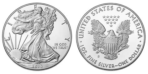 2020 S American Silver Eagle Bullion Coin Proof One Troy