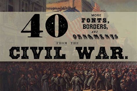 40 Fonts From The Civil War Era Fonts Creative Market