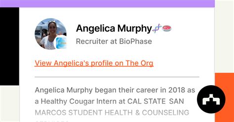 Angelica Murphy🧬🧫 Recruiter At Biophase The Org
