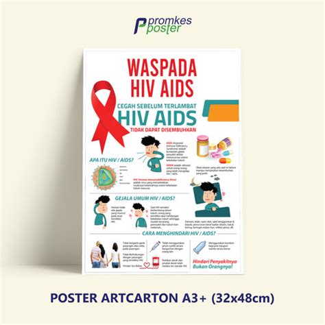 Jual Poster Kesehatan Waspada Hiv Aids Kab Tangerang Promkesposter