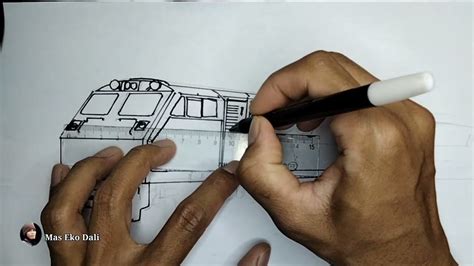 🔴 Cara Menggambar Kereta Api Lokomotif Cc201 130r Youtube
